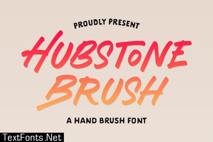 Hubstone Brush Font