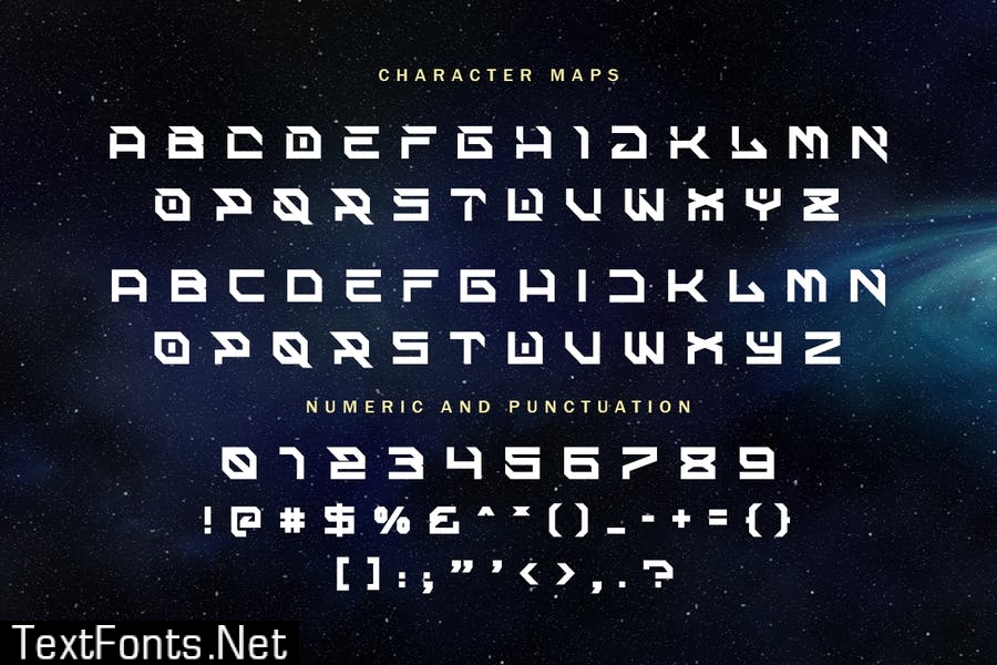 Mars Landing - Futuristic Techno font