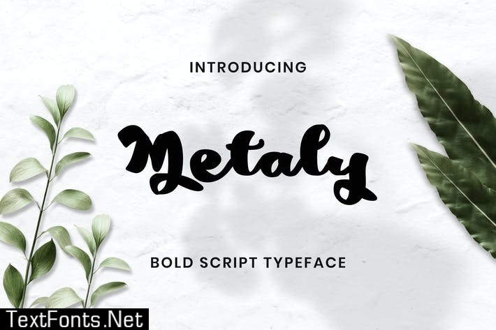 Metaly Modern Script Font