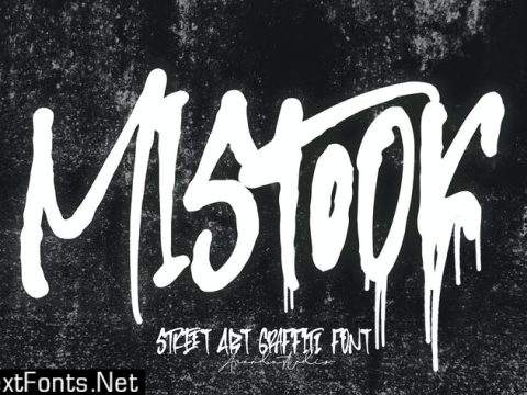 Mistook - Street Art Graffiti Font