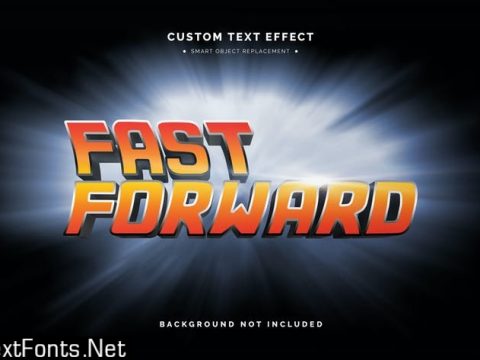 Movie Title 3D Text Effect Mockup