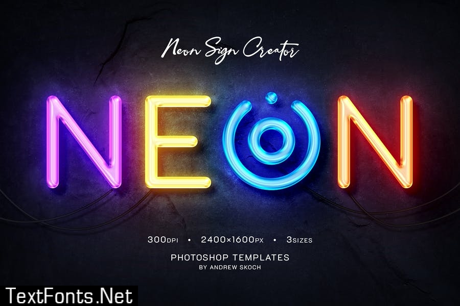 Neon Wall Logo Creator