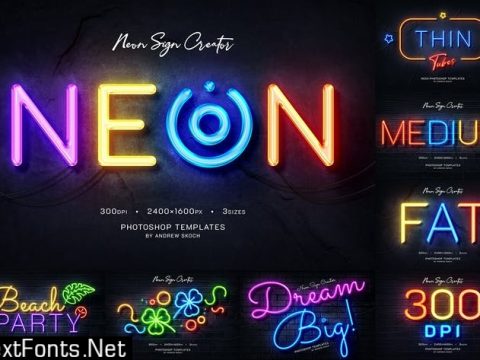 Neon Wall Logo Creator