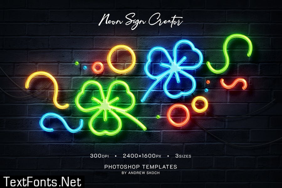 Neon Wall Logo Creator