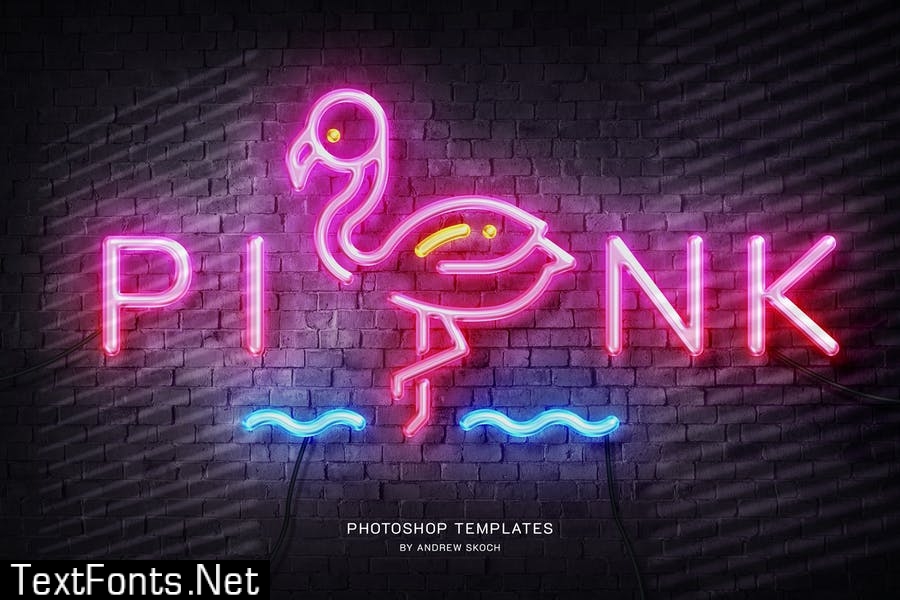 Neon Wall Sign Templates