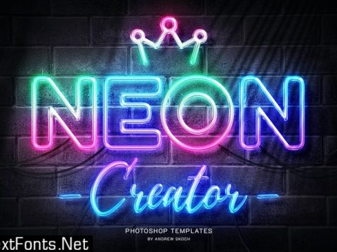 Neon Wall Sign Templates