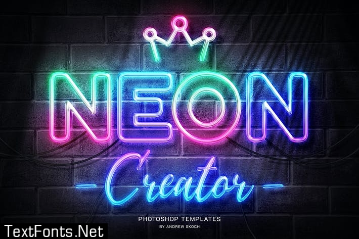 Neon Wall Sign Templates