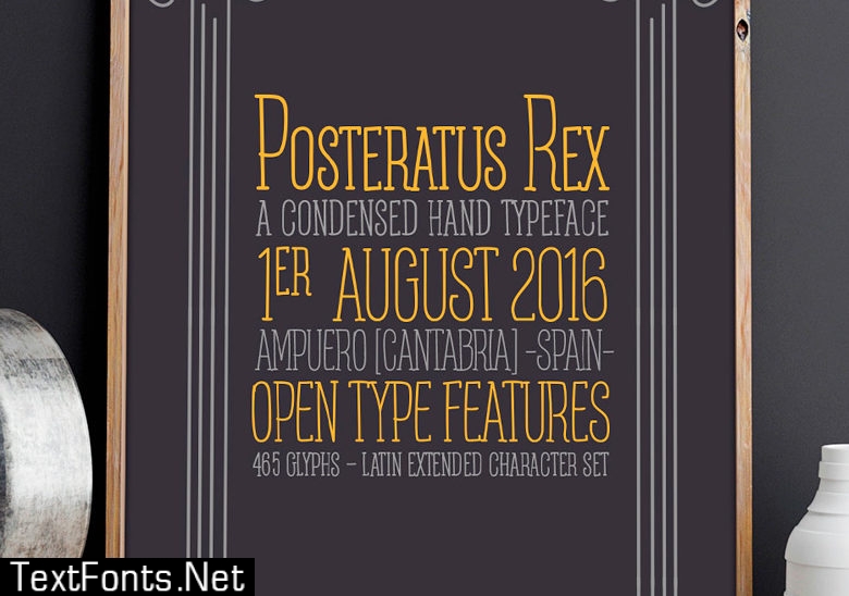 Posteratus Rex Font