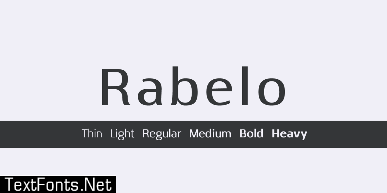 Rabelo Bold Font