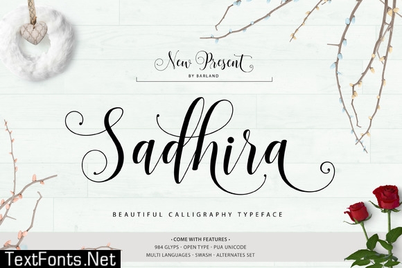 Sadhira Script Font