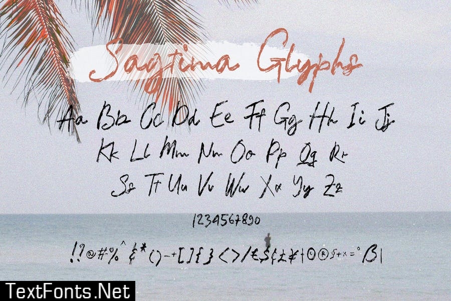 Sagtima Brush Font