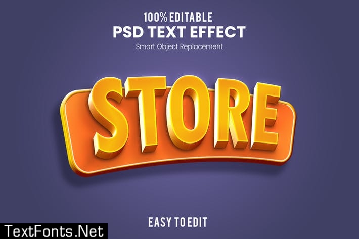 Store 3d Text Effect Psd W4bd6pv