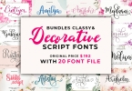 The Classy and Decorative Script Font Bundle