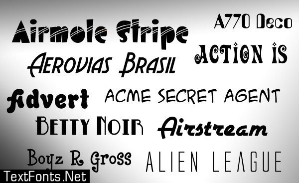 commercial fonts collection