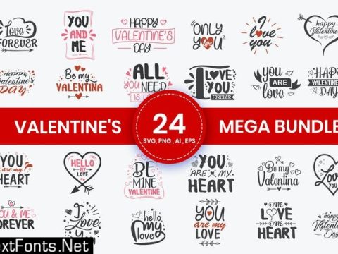 Valentine's Mega Bundle SVG Cut Files for Crafter