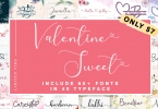 Valentine's Sweet Fonts Bundle