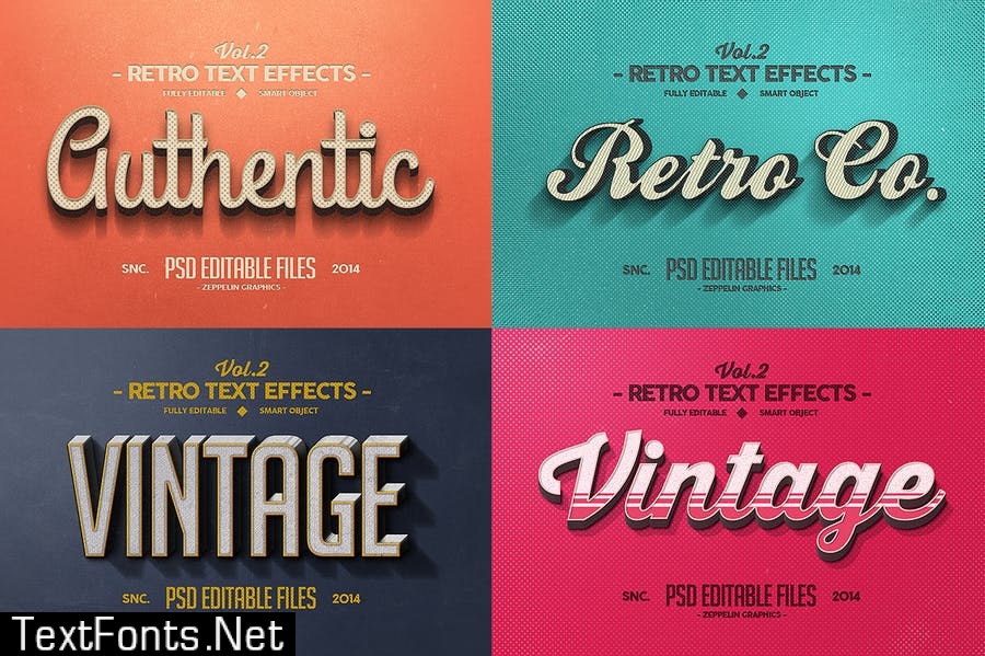 Vintage Text Effects Vol.2