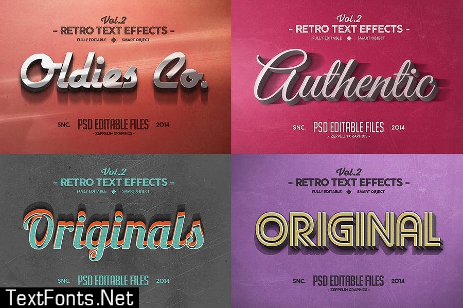 Vintage Text Effects Vol.2