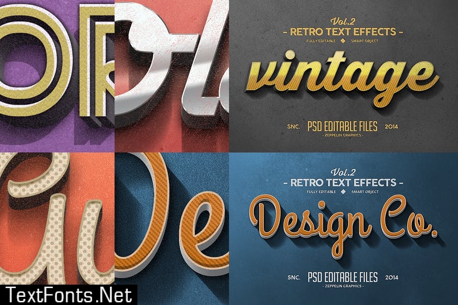 Vintage Text Effects Vol.2