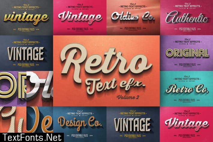 Vintage Text Effects Vol.2