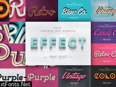 Vintage Text Effects Vol.4