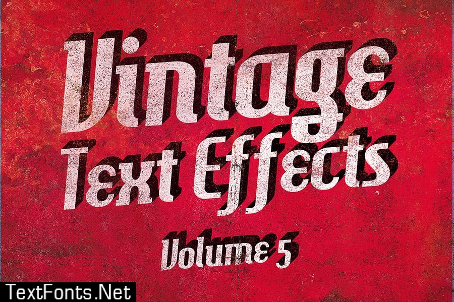 Vintage Text Effects Vol.5