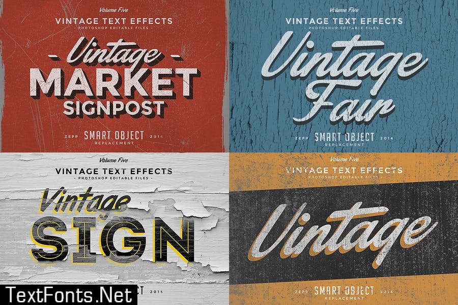 Vintage Text Effects Vol.5