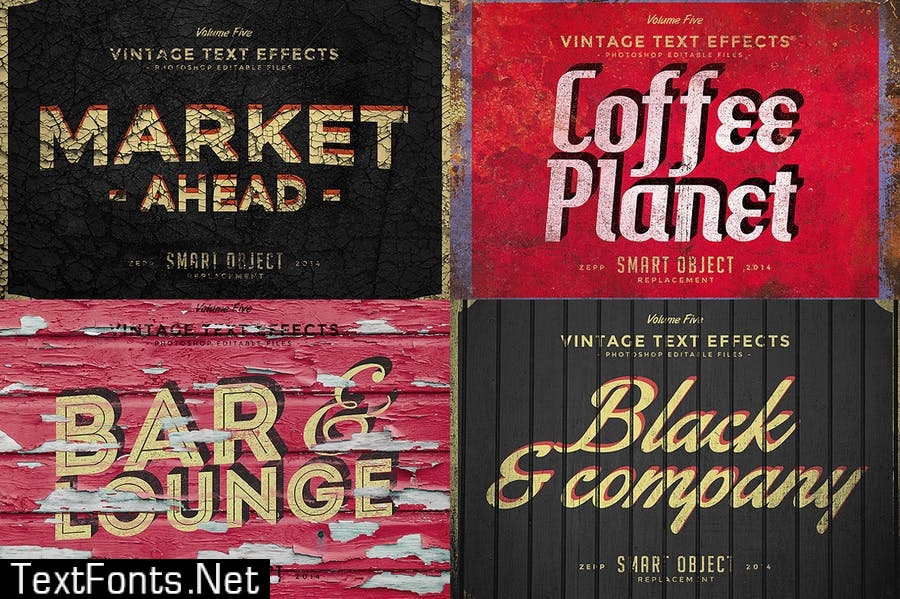 Vintage Text Effects Vol.5