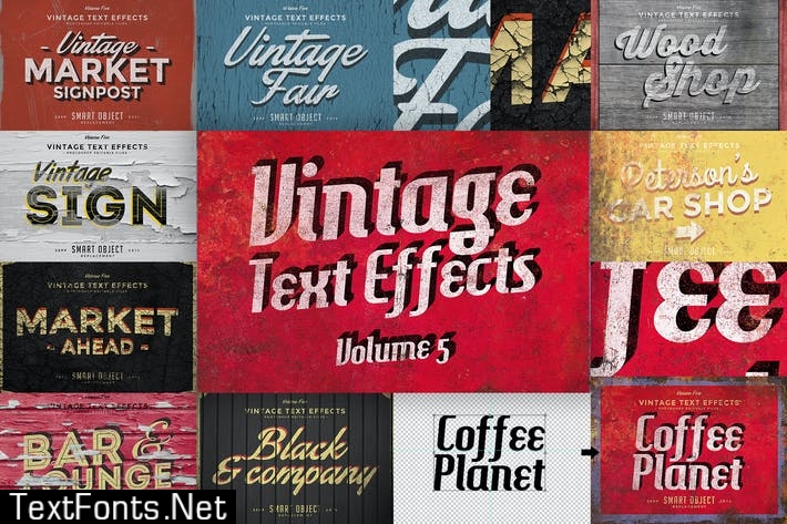 Vintage Text Effects Vol.5