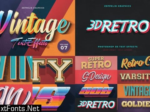 Vintage Text Effects Vol.7