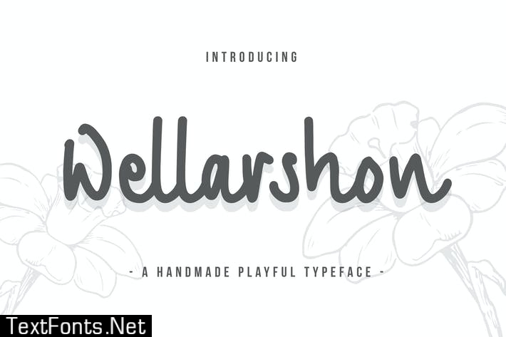 Wellarshon - A Handmade Playful Typeface