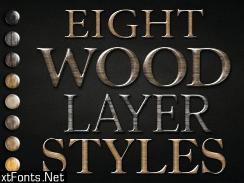 Wood Text Logo Effect for Photoshop