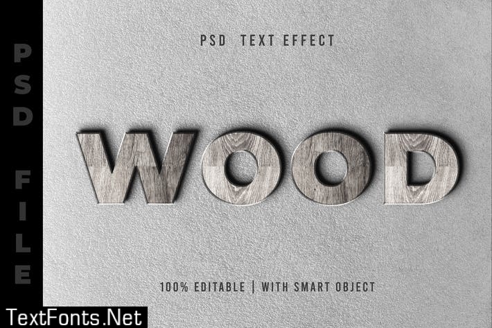 Wooden Realistic - Text Effect