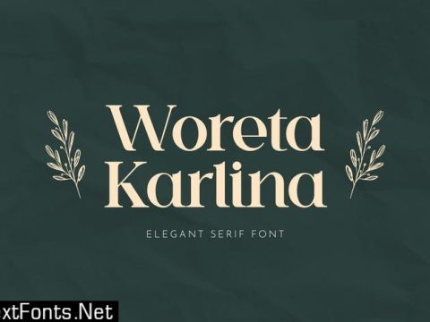 Woreta Karlina Serif Font