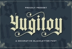 Yugitoy - Blackletter Font