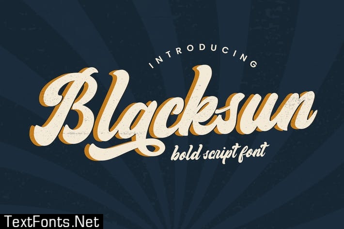 Blacksun Vintage Font