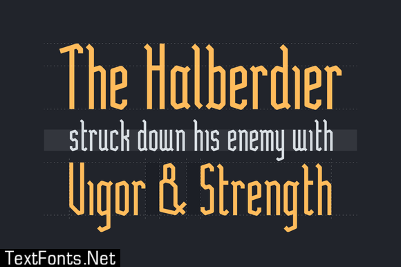 Halberd Font