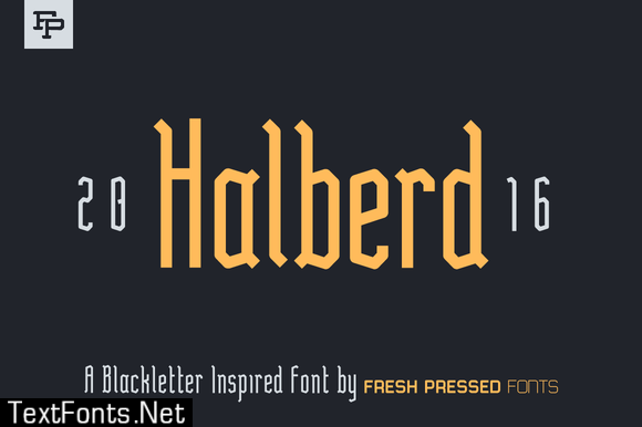 Halberd Font