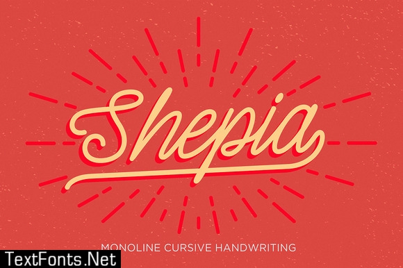 Shepia Script Font