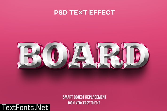 3d glossy bold text effect