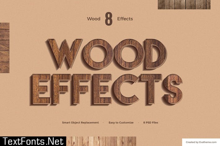 8 Wood Text Effects