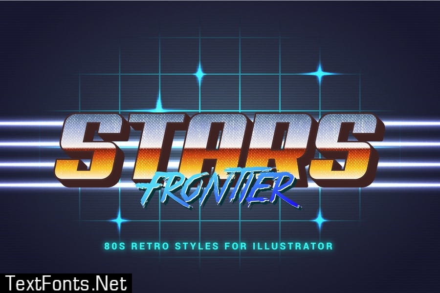 80s Retro Illustrator Styles