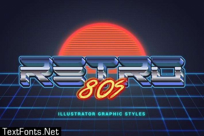 80s Retro Illustrator Styles