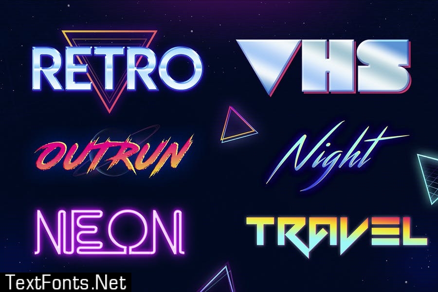 80s Retro - Photoshop Layer Styles