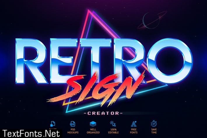 80's Retro Sign Creator