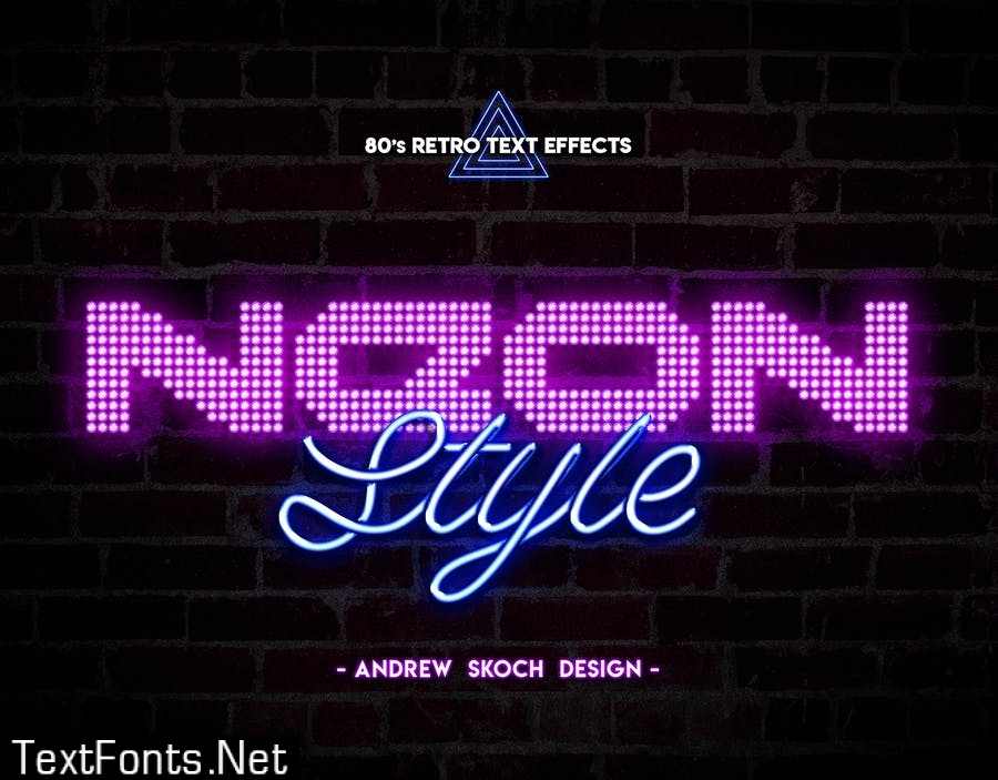 80s Retro Text Effects vol.3