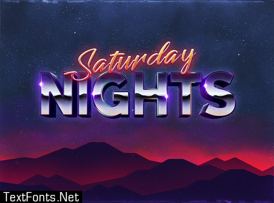 80s Text Effect V3