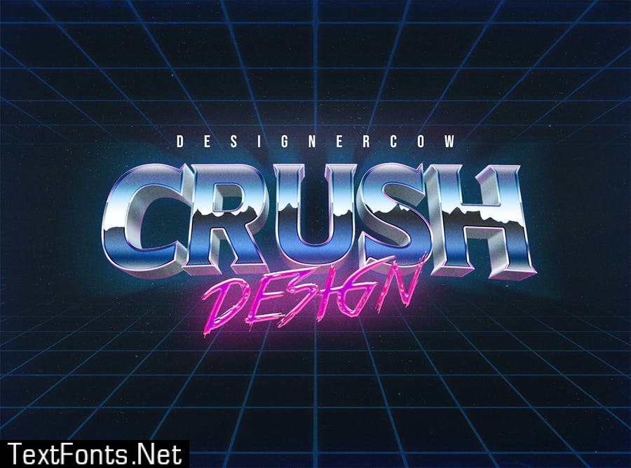 80s Text Effect V3