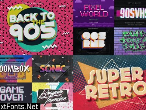 90s Text Effects