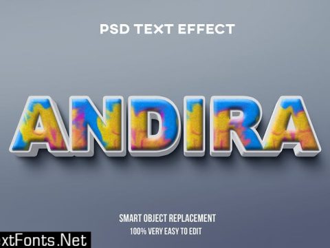 Andira text effect